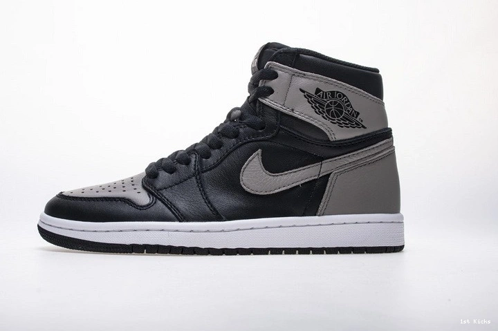 Air  Retro Jordan Black Gray Shadow High 1 555088-013 OG 0211